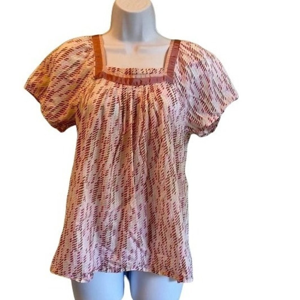 ANA Short Sleeve Shirt Lightweight Cotton Medium